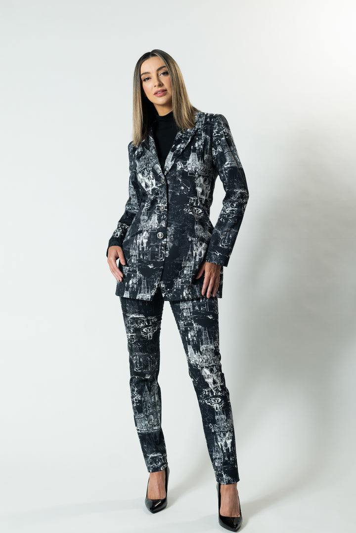 CITYSCAPE Straight Leg Suit Pant