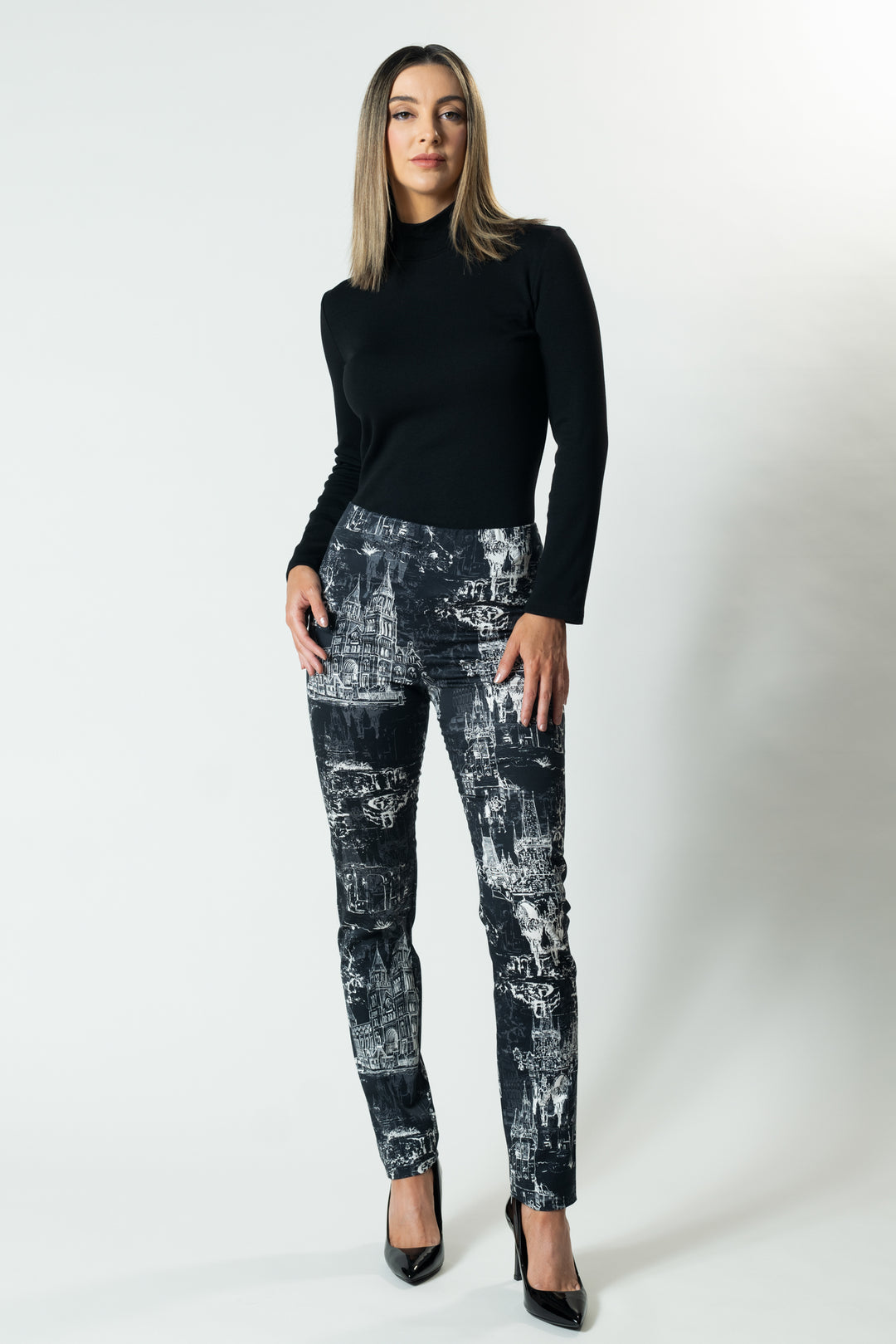 CITYSCAPE Straight Leg Suit Pant