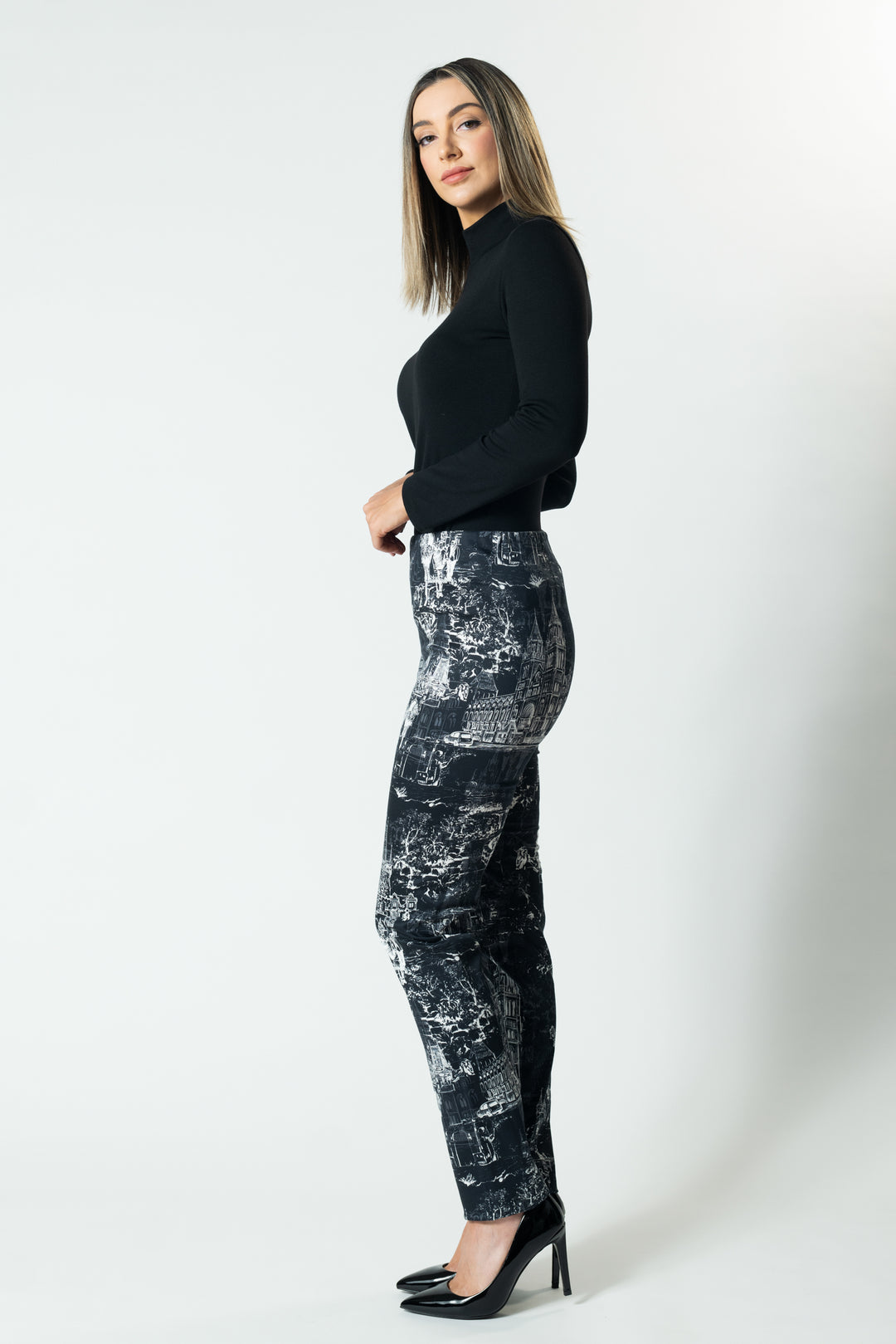 CITYSCAPE Straight Leg Suit Pant