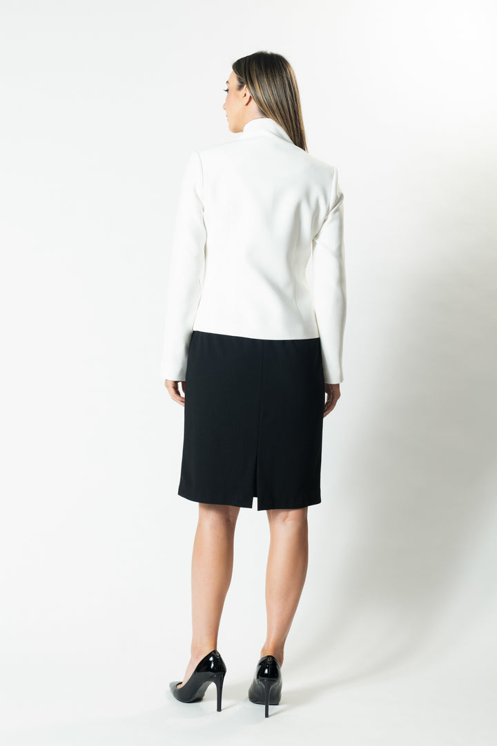 CLARITY Standing Collar Button Jacket