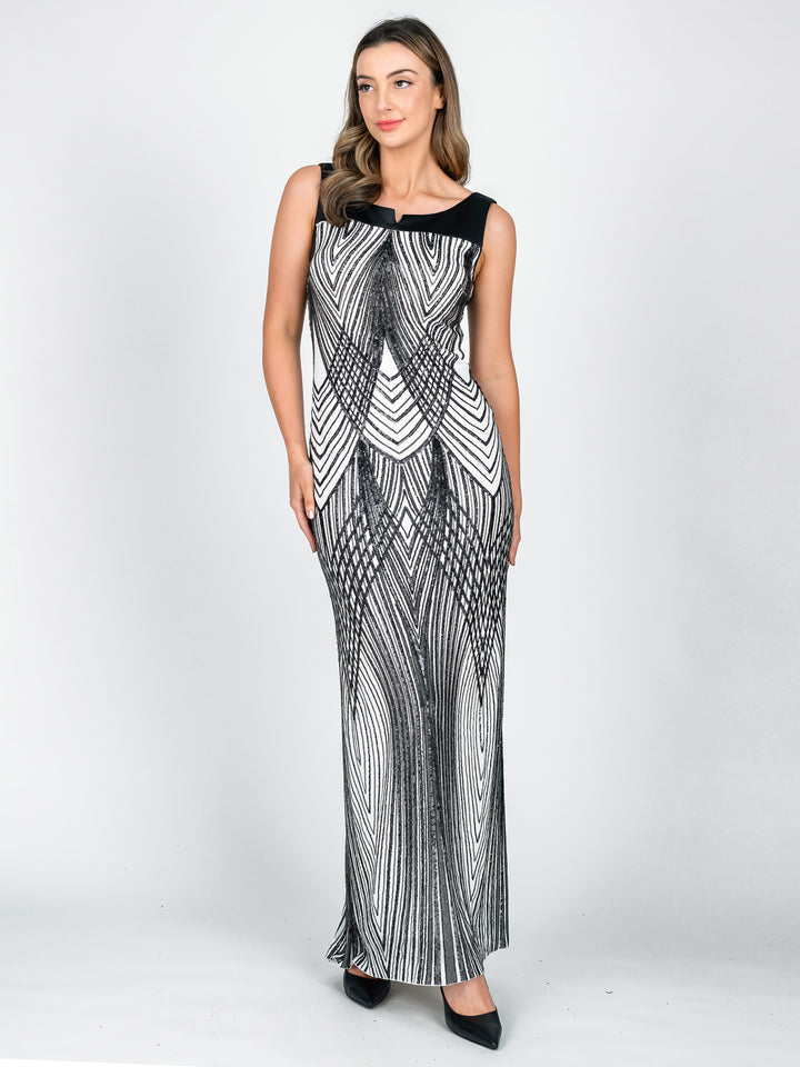 GALA Satin Top Evening Gown