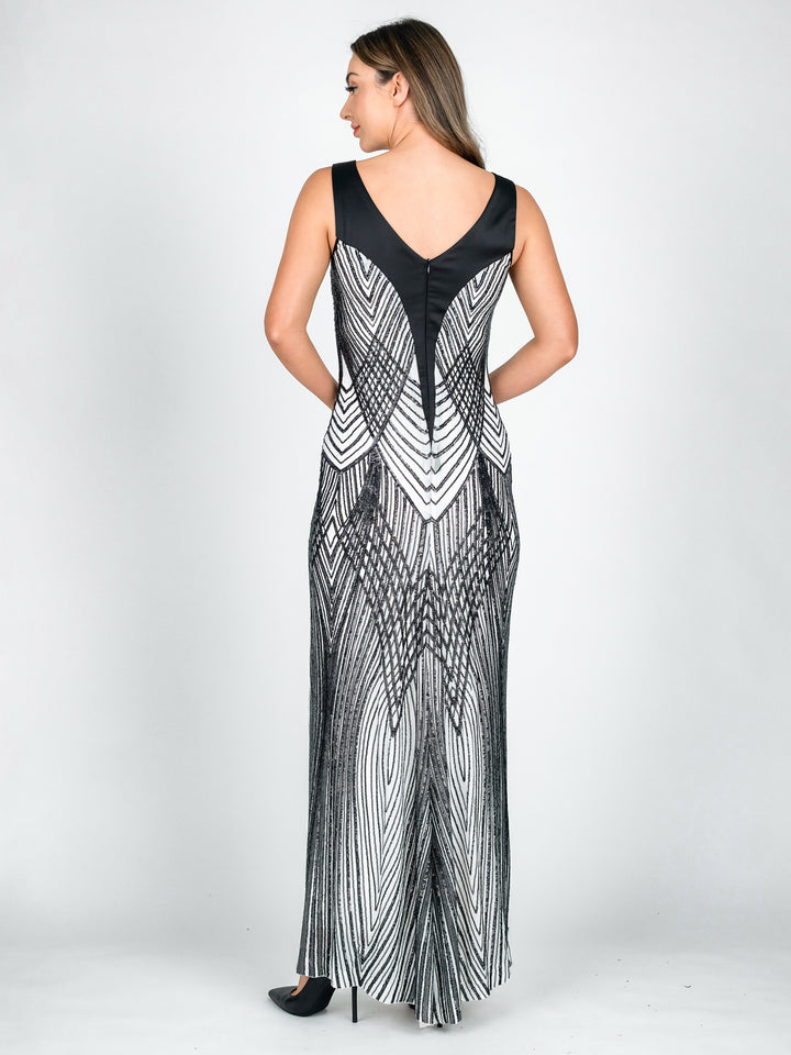 GALA Satin Top Evening Gown