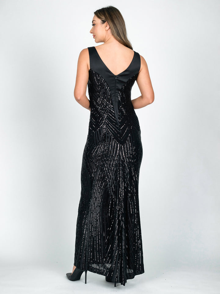 GALA Satin Top Evening Gown