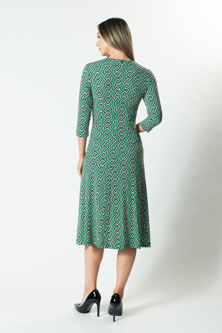 HORIZONS Wrap Front A-Line Dress