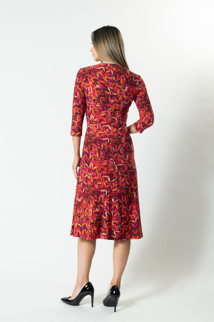 HORIZONS Wrap Front A-Line Dress