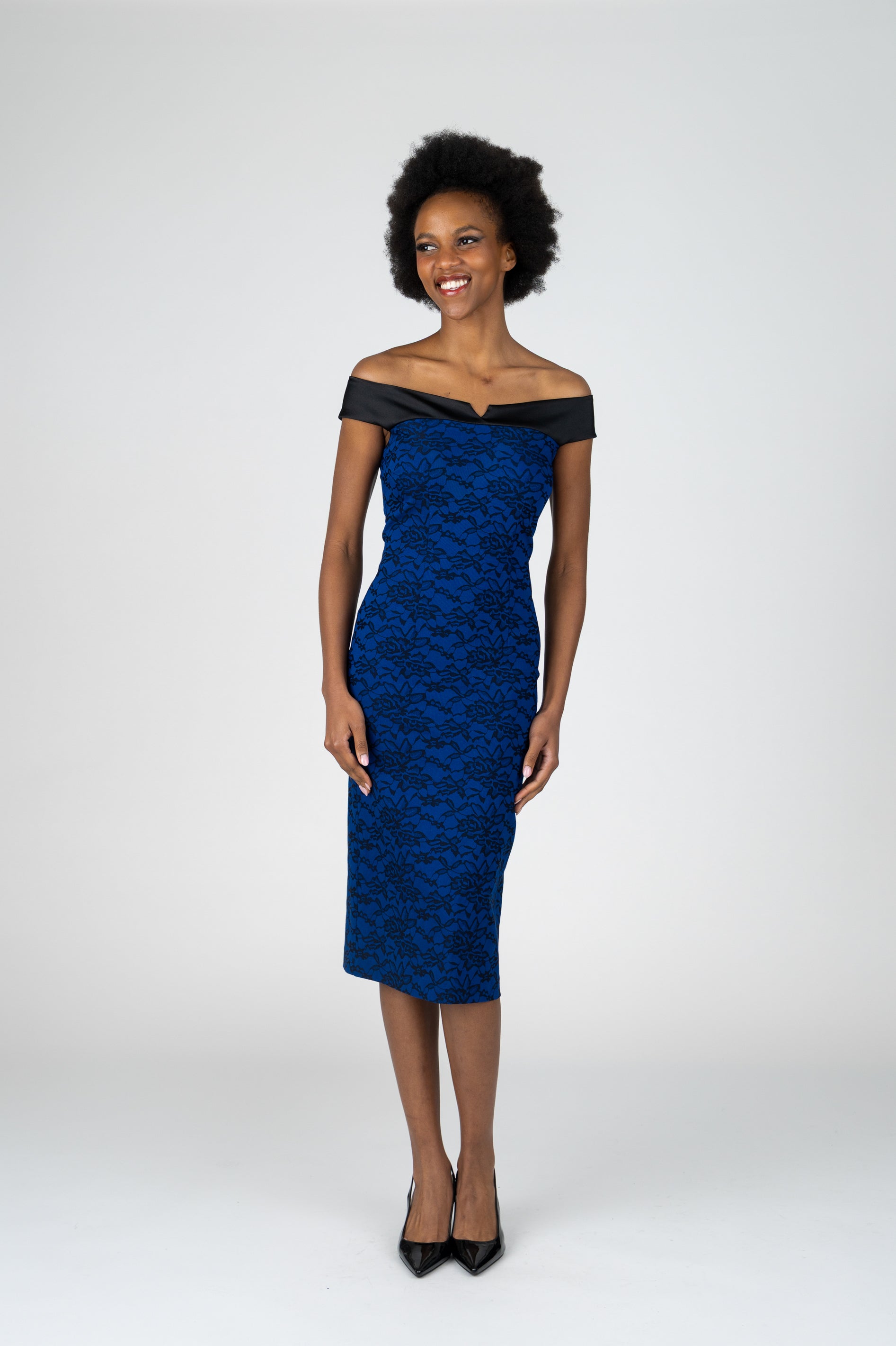 Lisa Barron | JACQUELINE Satin Top Cocktail Dress