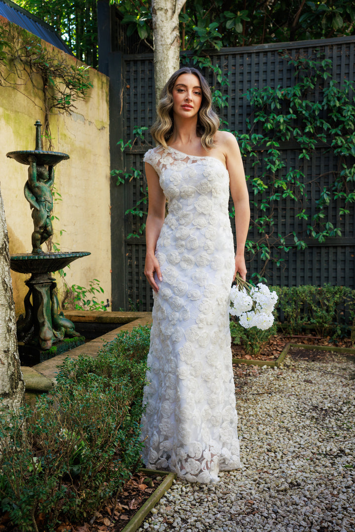 ROSETTE One Shoulder Gown