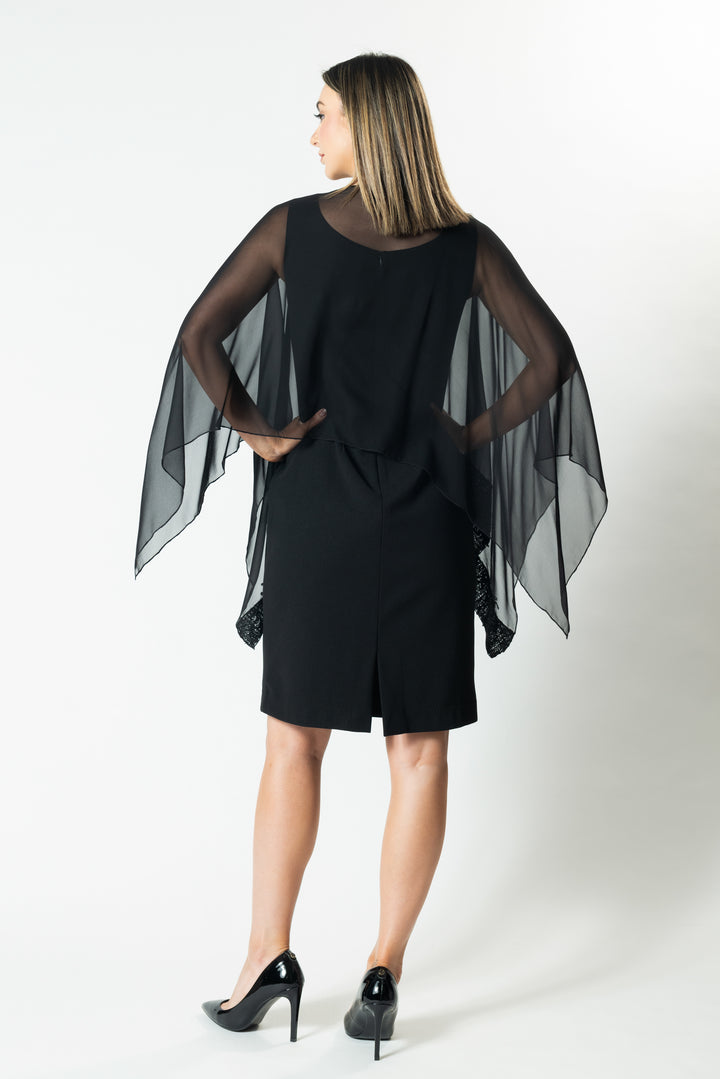 MIM Trimmed Silk Cube Capelette