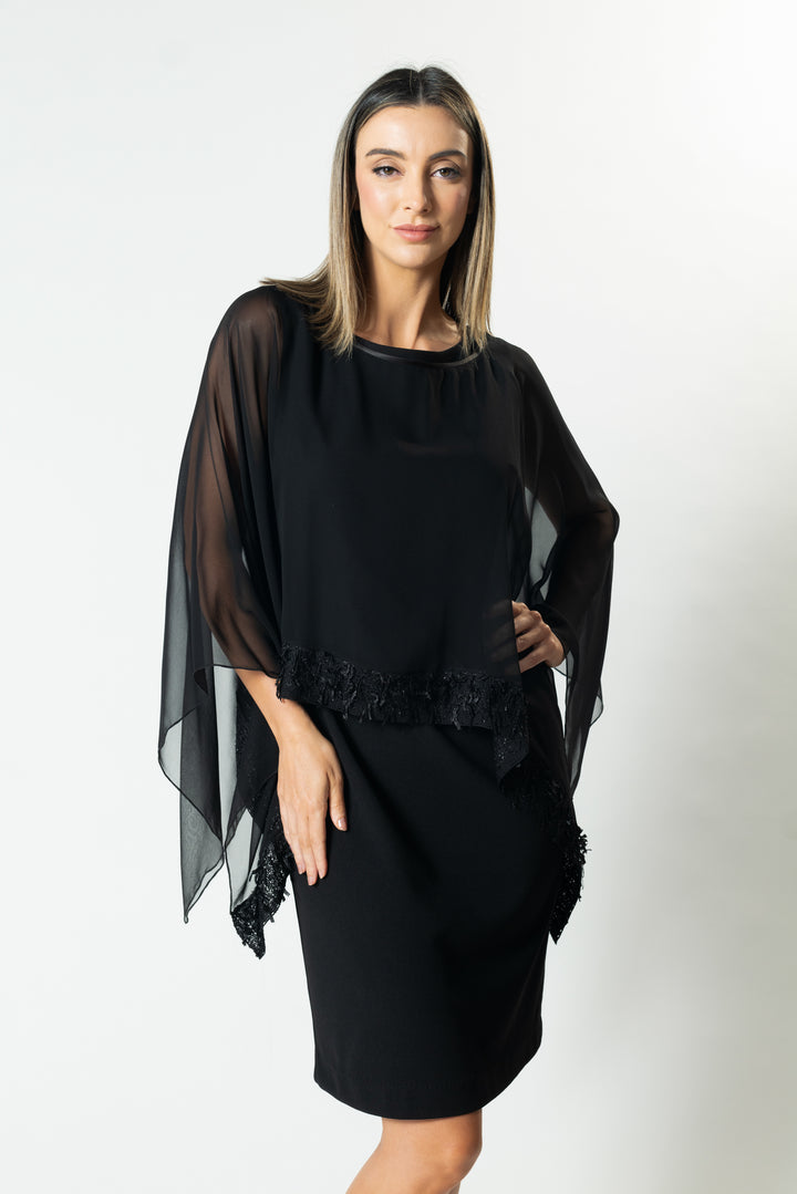 MIM Trimmed Silk Cube Capelette