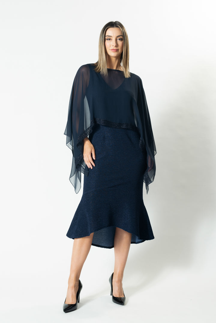 MIM Trimmed Silk Cube Capelette