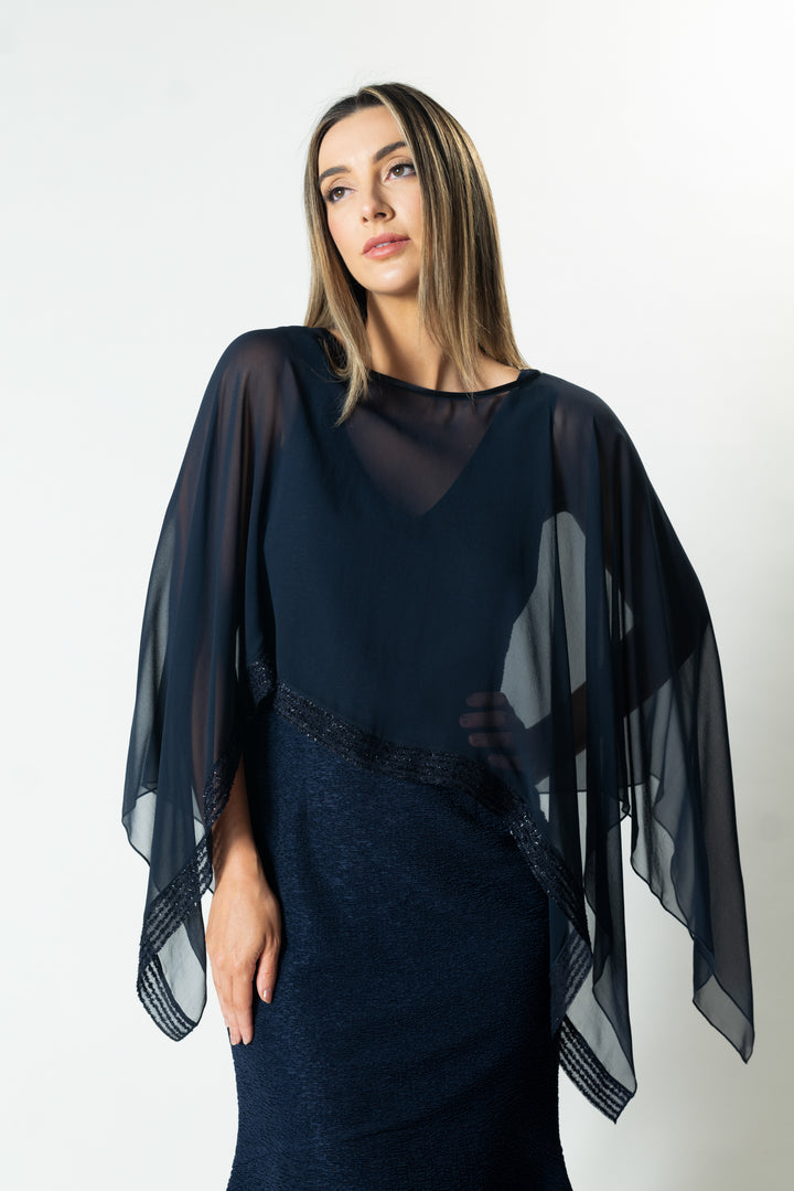 MIM Trimmed Silk Cube Capelette