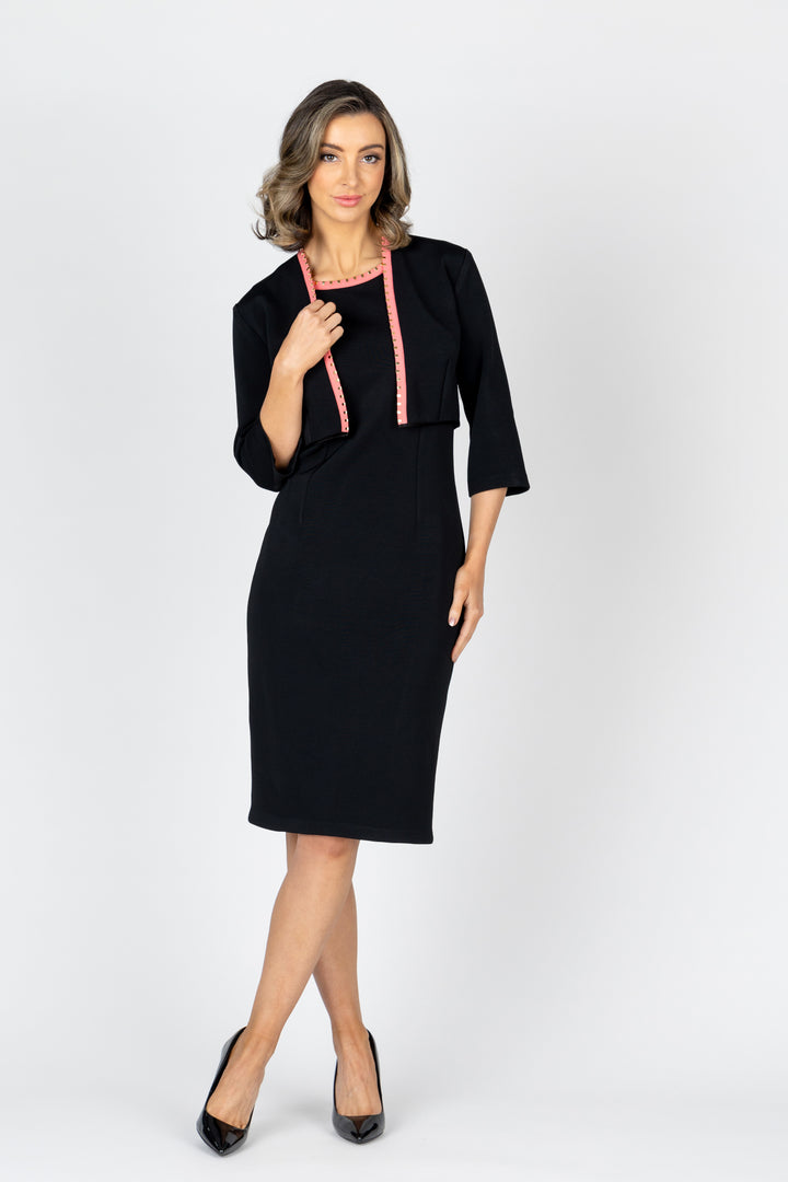 PORTO Trimmed Shift Dress