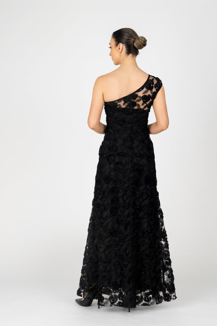 ROSETTE One Shoulder Gown
