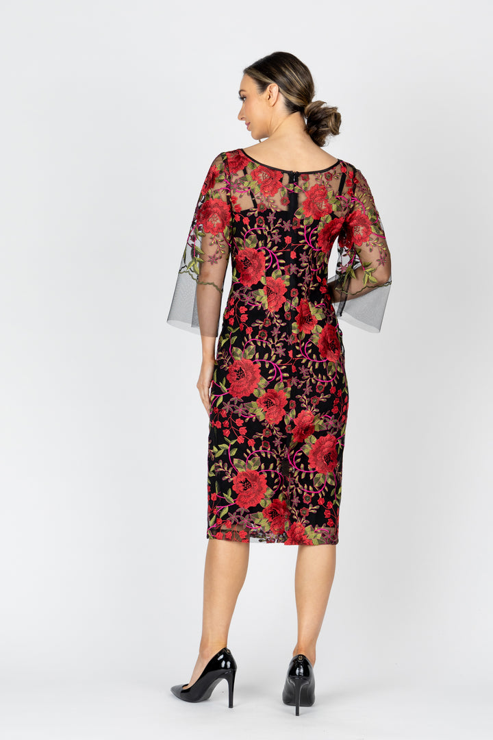 RUBY ROSE Bell Sleeve Midi Dress
