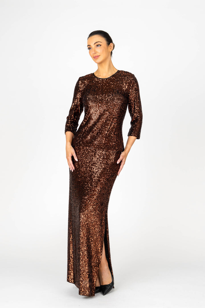 SHOWGIRL Sequin Split Maxi Skirt