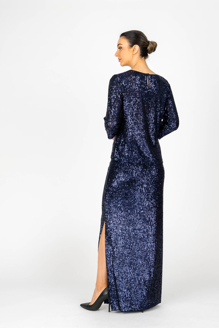 SHOWGIRL Sequin Split Maxi Skirt