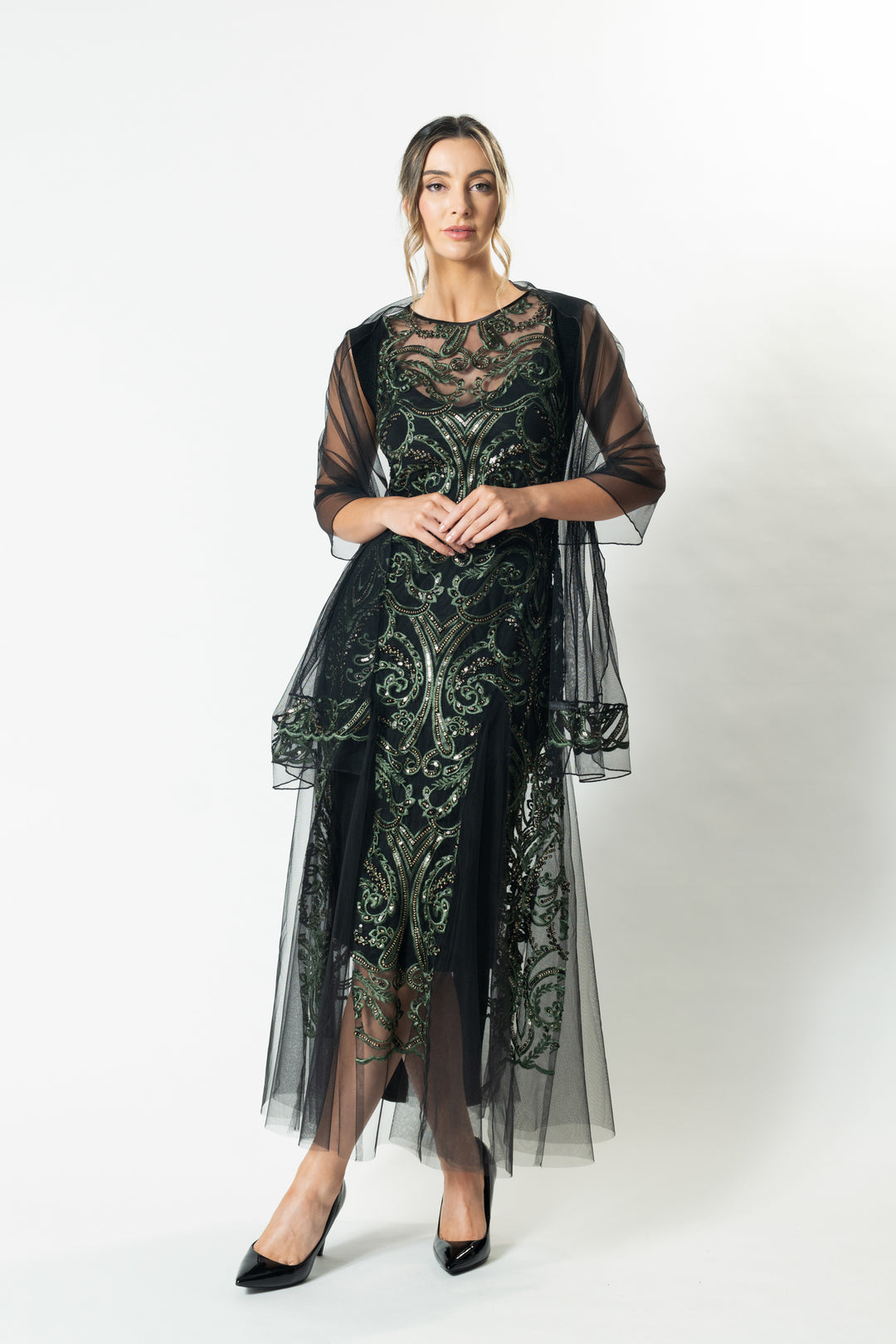 VERDE Trimmed Cocktail Scarf