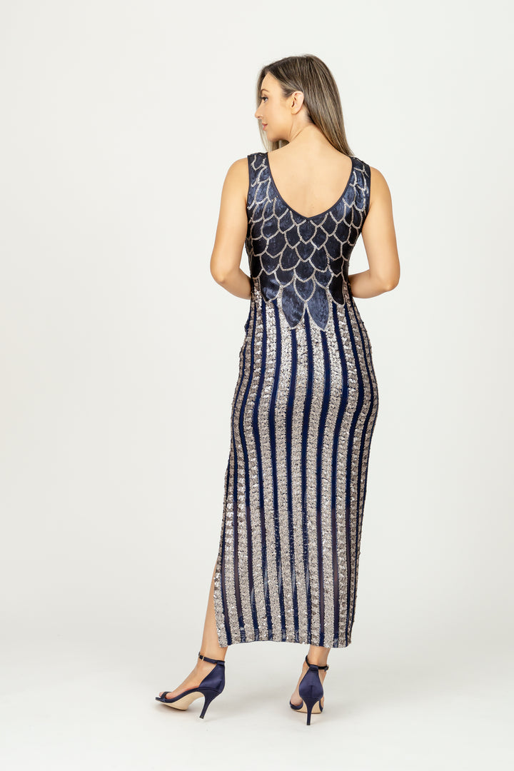 ZELDA Reversible Sequin Dress