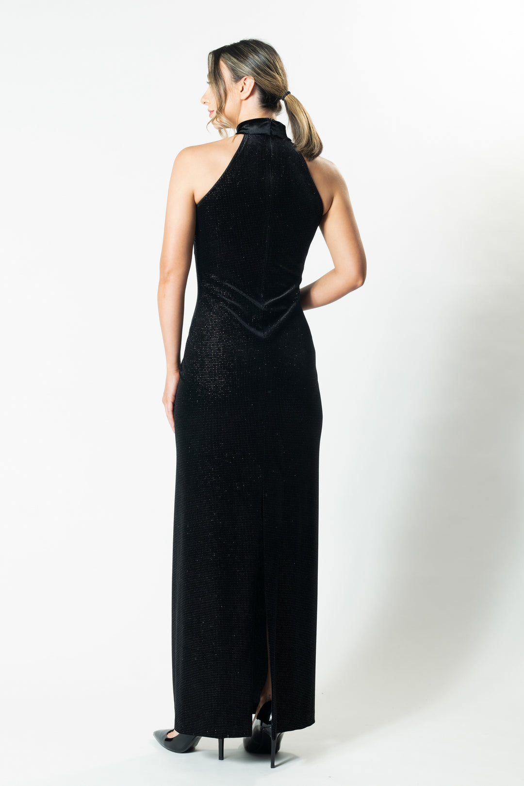 ZETA Polo Neck Gown