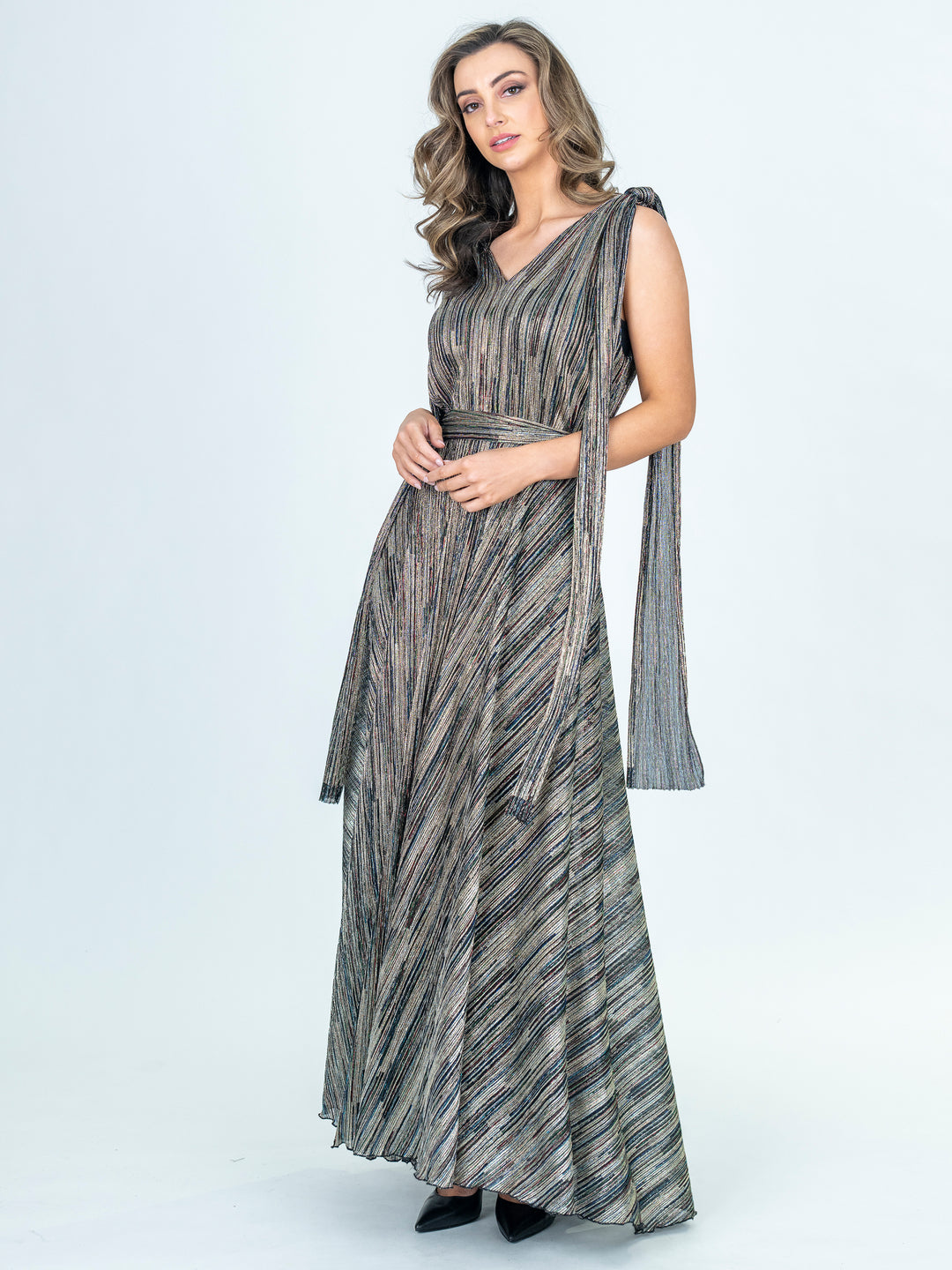 MAGIC A-Line Tie Up Maxi Gown