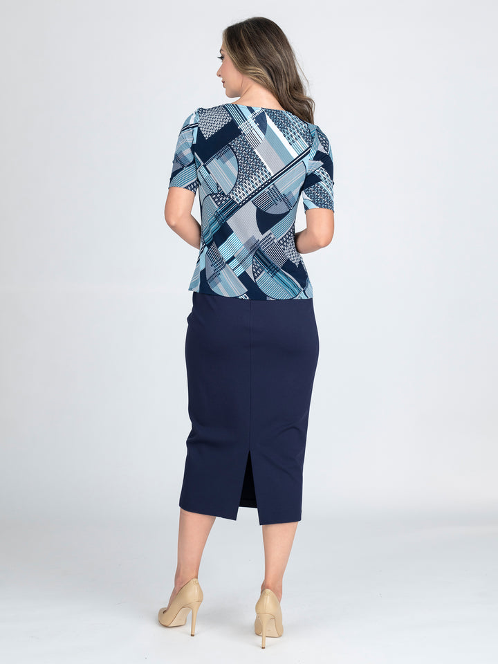 ALASKA Ponte Pencil Skirt