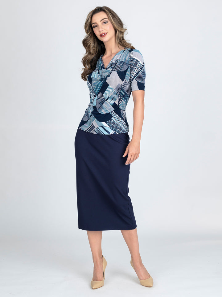 ALASKA Ponte Pencil Skirt