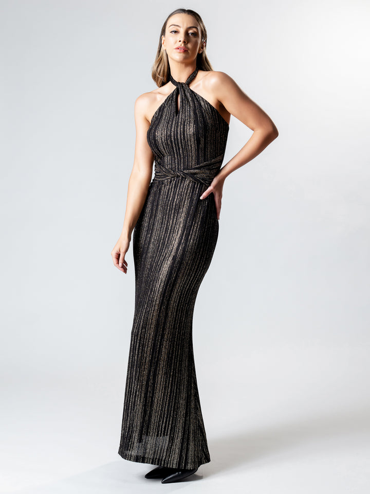 MIAMI Halter Evening Gown