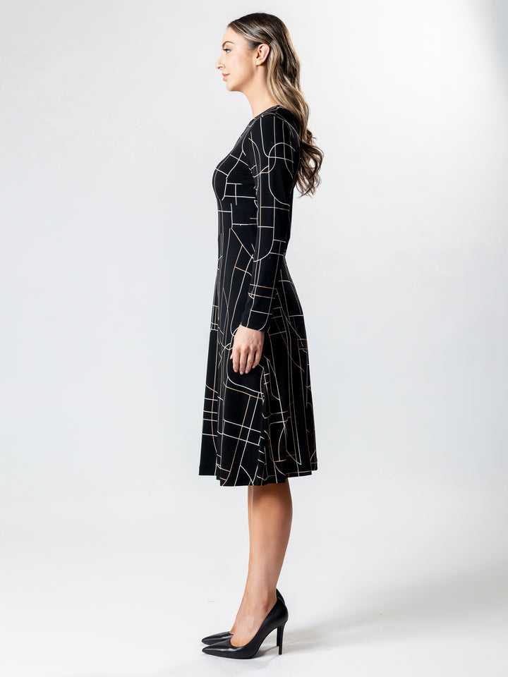 OASIS Panelled A-Line Dress