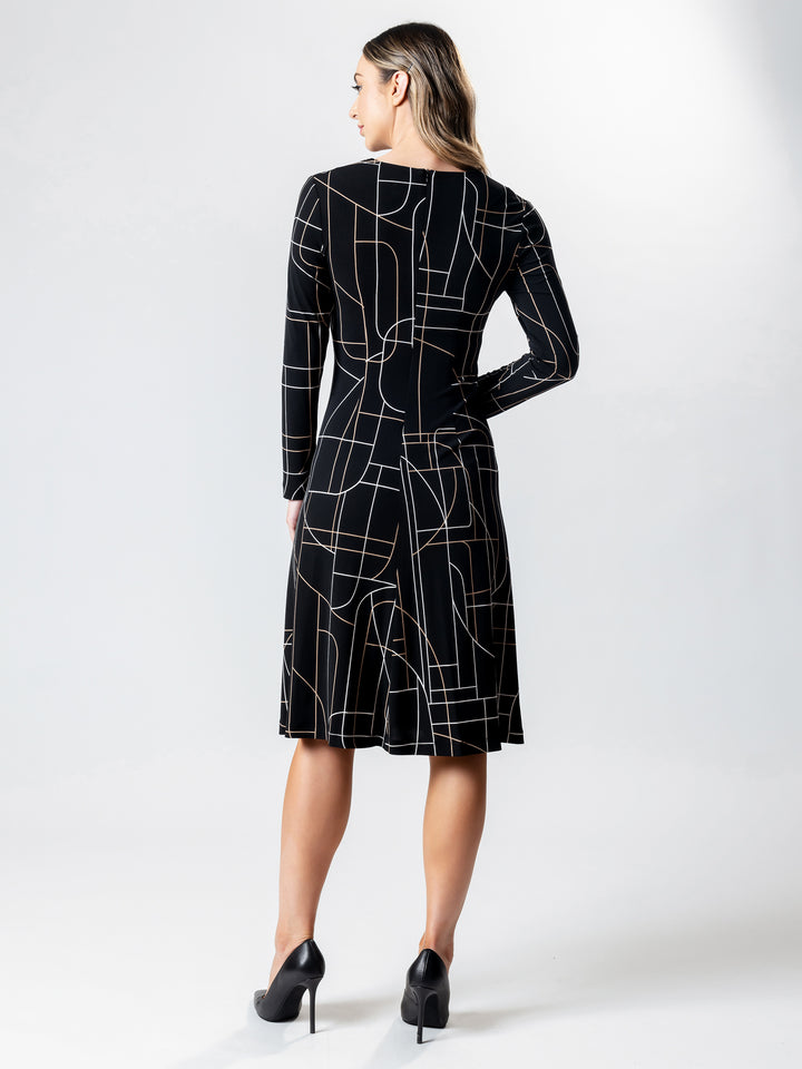 OASIS Panelled A-Line Dress