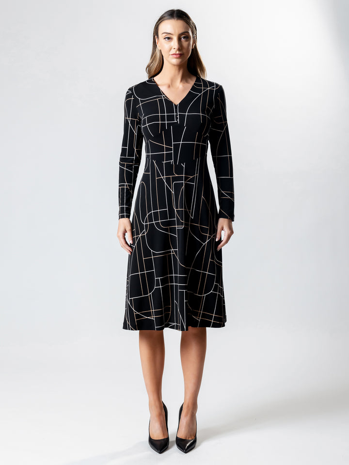 OASIS Panelled A-Line Dress