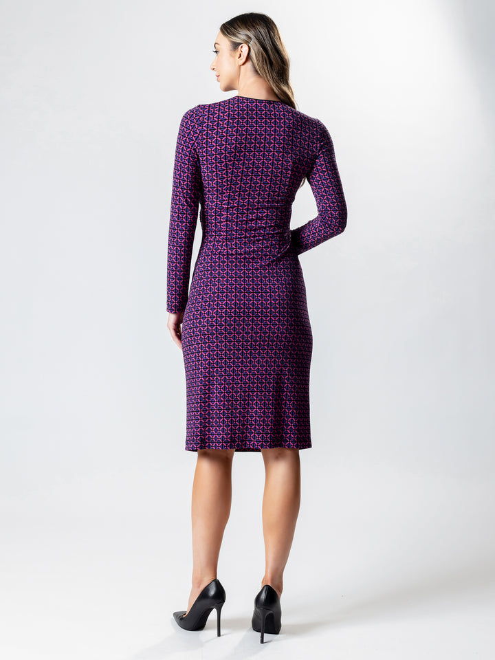 OASIS Long Sleeve Wrap Dress