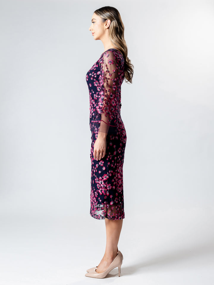 SANTORINI Bell Sleeve Cocktail Dress