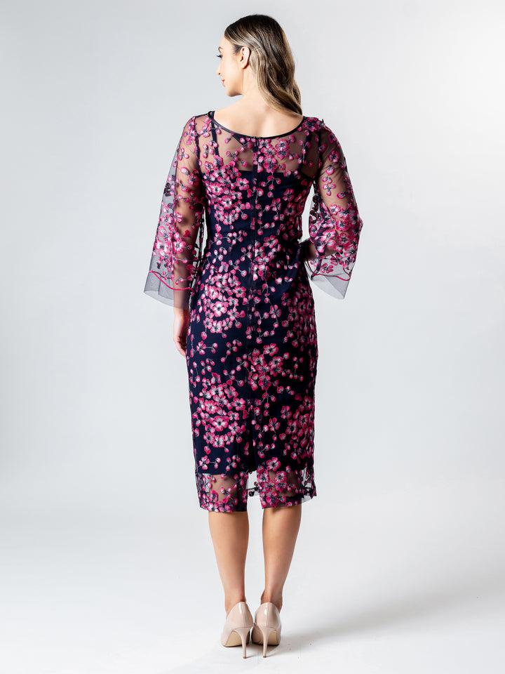 SANTORINI Bell Sleeve Cocktail Dress