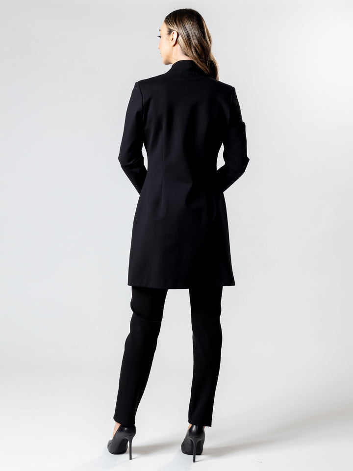 SICILY Standing Collar Long Jacket