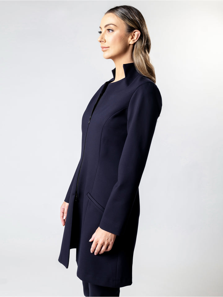 SICILY Standing Collar Long Jacket