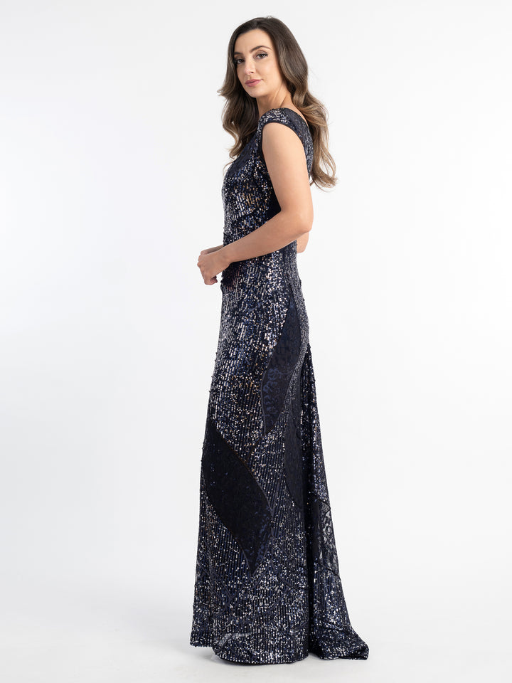 KEIRA Cap Sleeve Gown