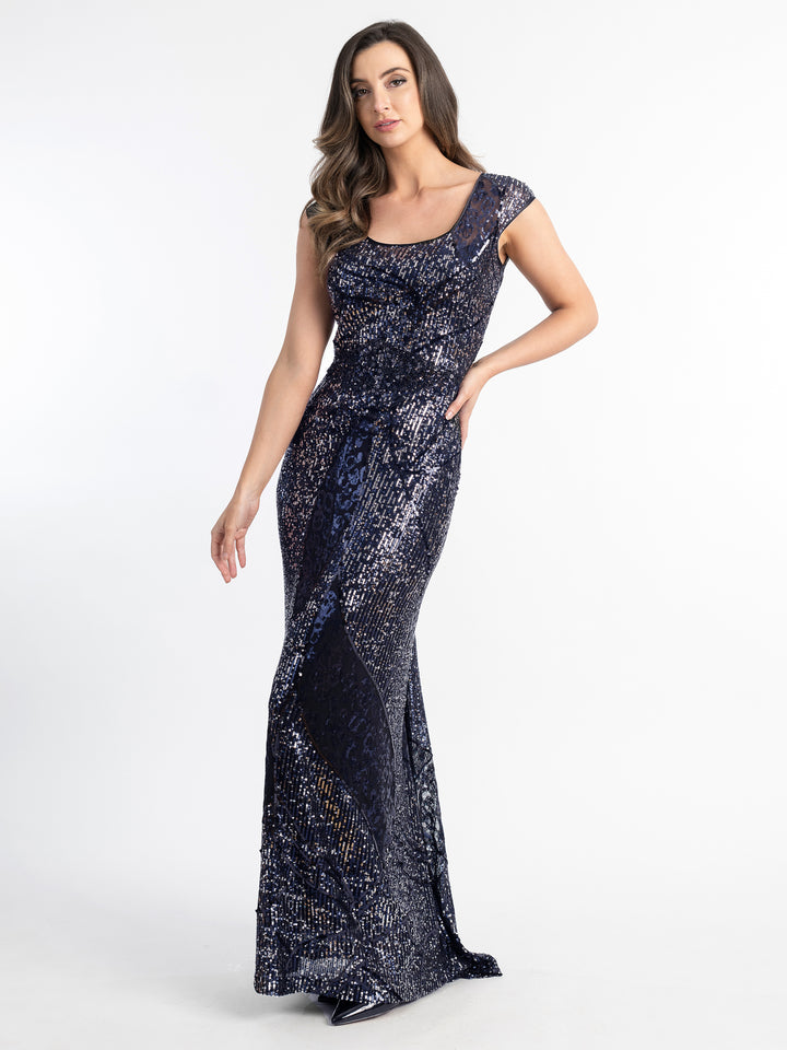 KEIRA Cap Sleeve Gown