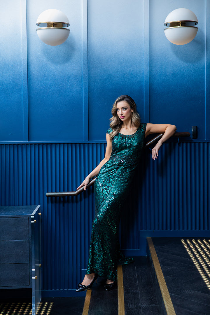 KEIRA Cap Sleeve Gown