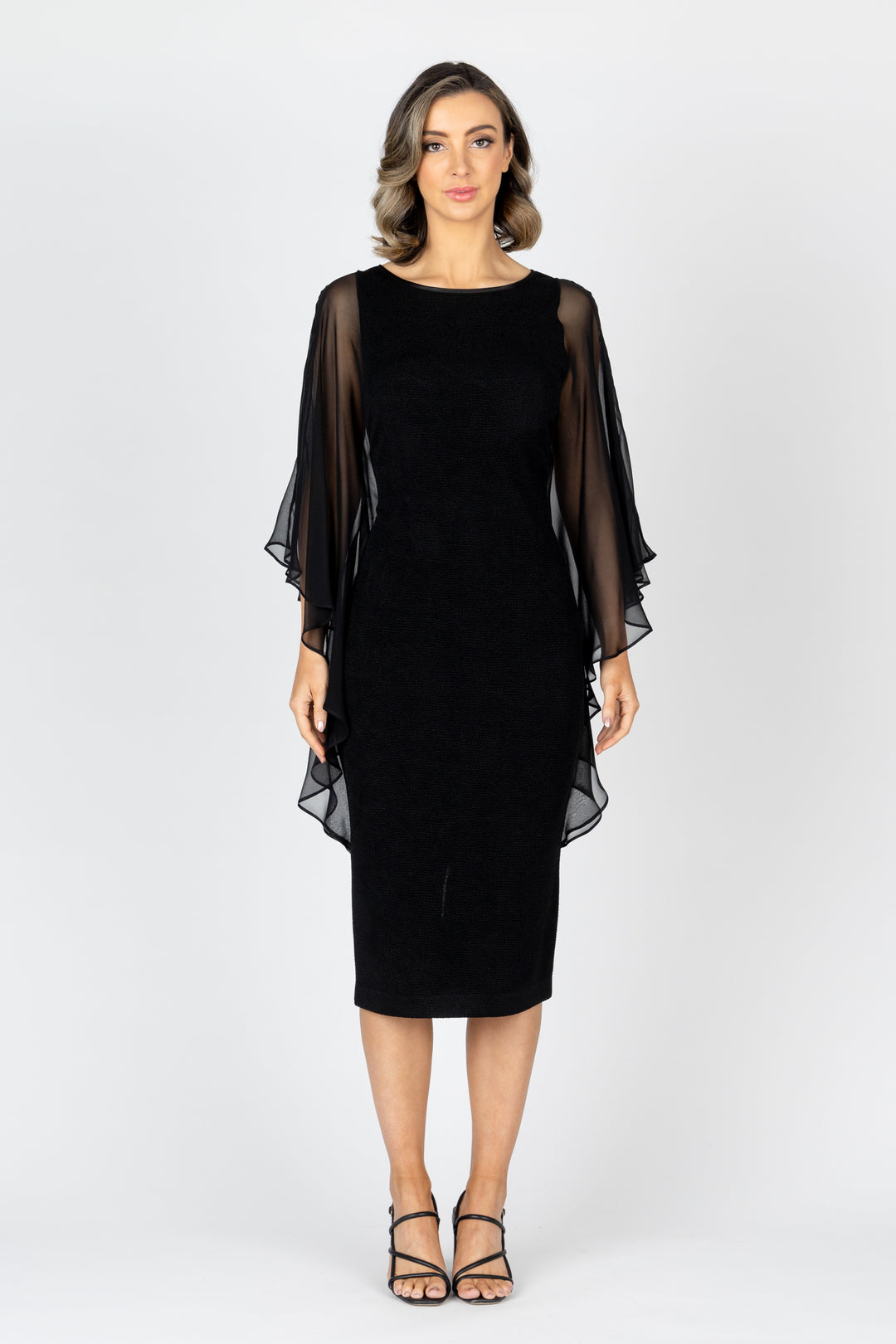 ARIA Drape Sleeve Dress