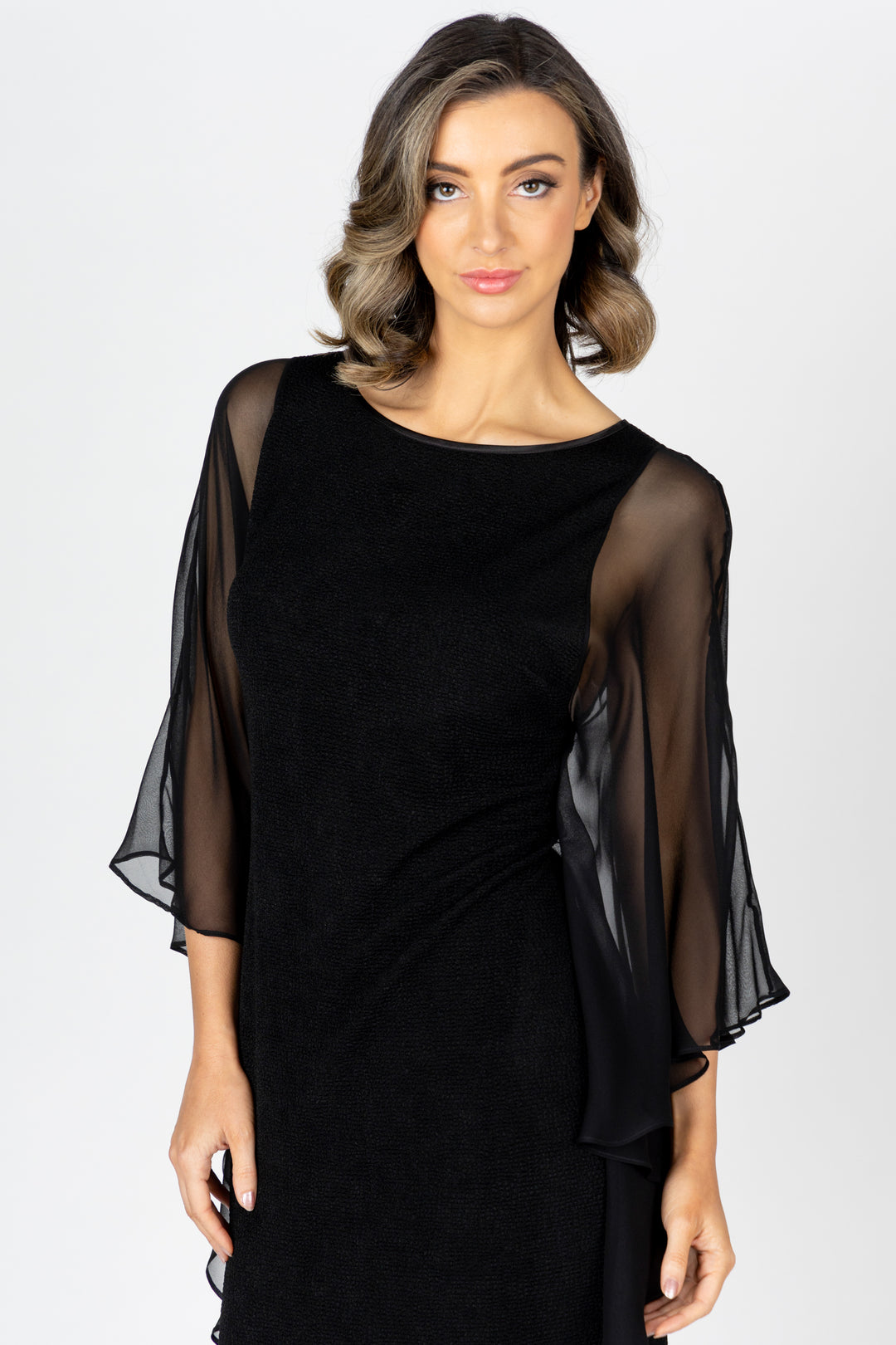 ARIA Drape Sleeve Dress