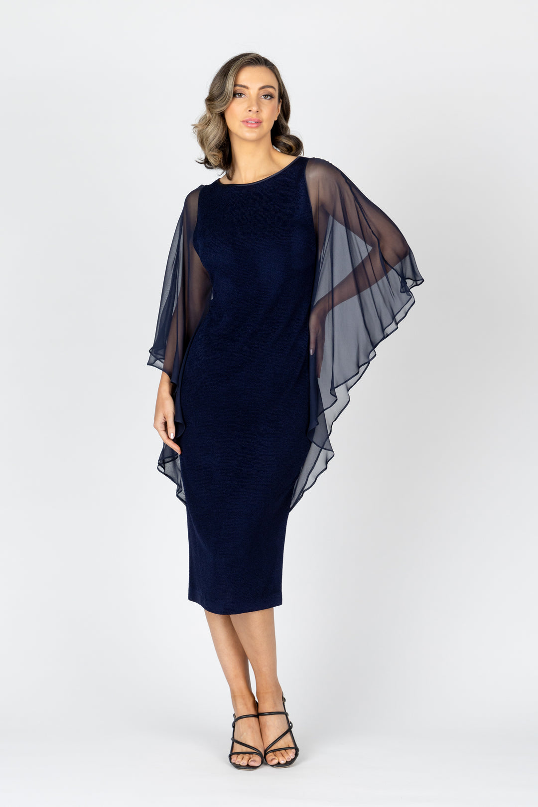Lisa Barron | ARIA Drape Sleeve Dress | Made in Melbourne Lisa Barron | ARIA Drape Sleeve Dress | Made in Melbourne