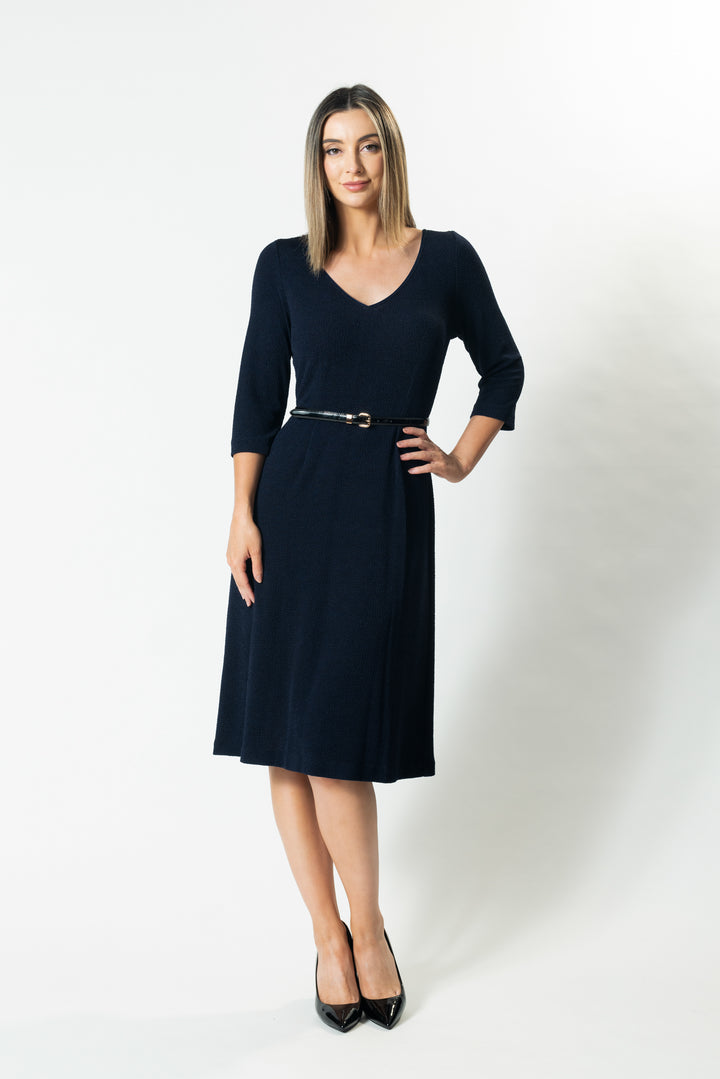 ARIA 3/4 Sleeve A-Line Dress