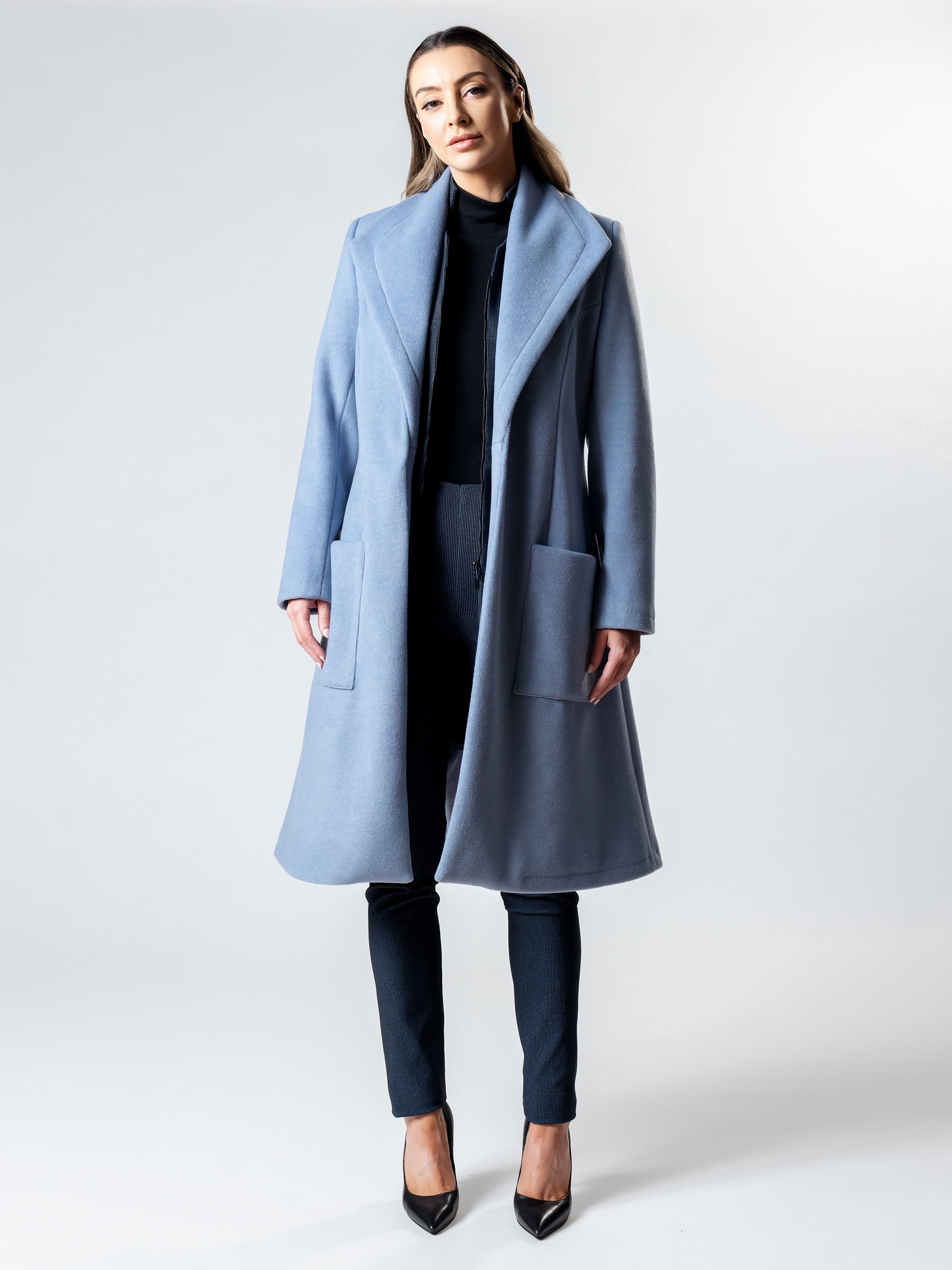 Faris belted longline on sale coat