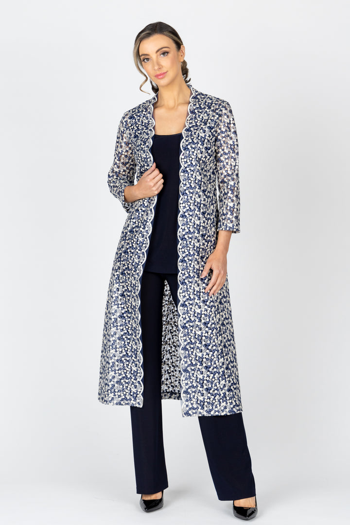 AURORA 3/4 Sleeve Embroidered Coat