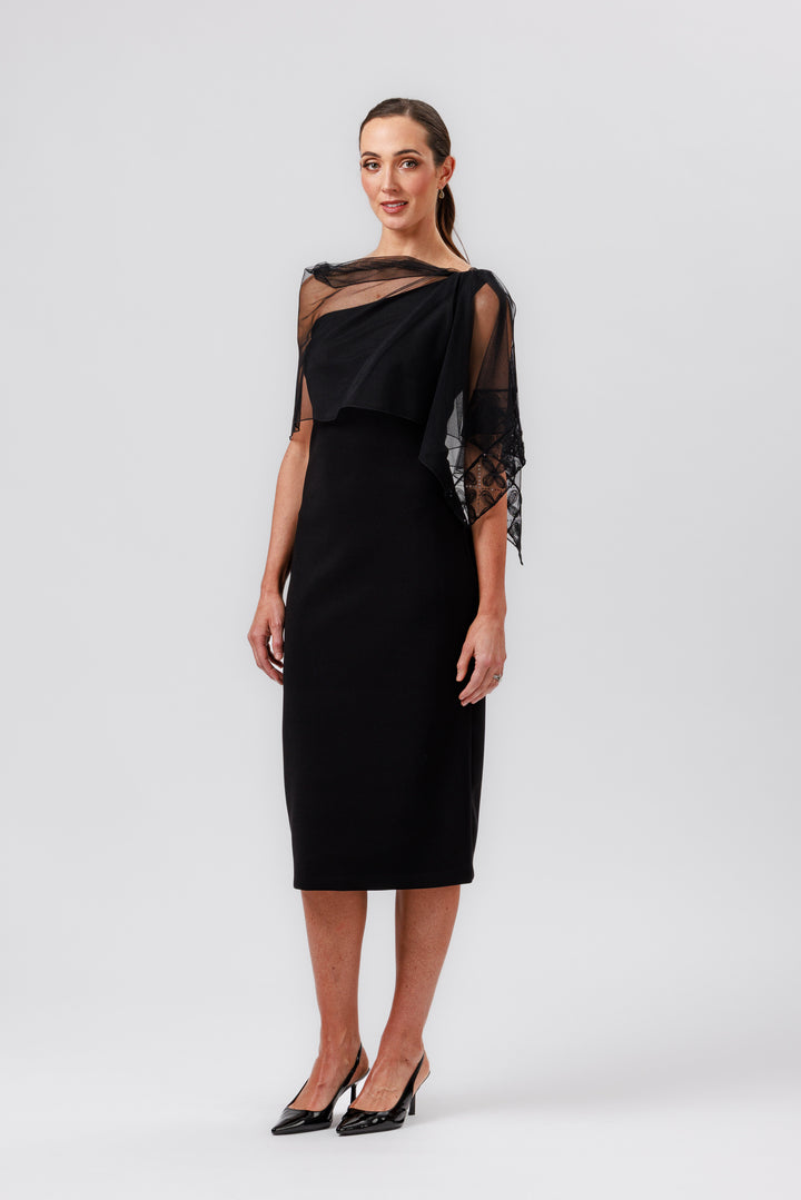 BOND One Shoulder Dress with Wrap