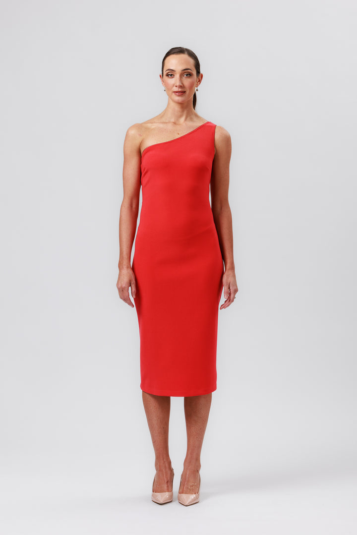 BOND One Shoulder Dress with Wrap