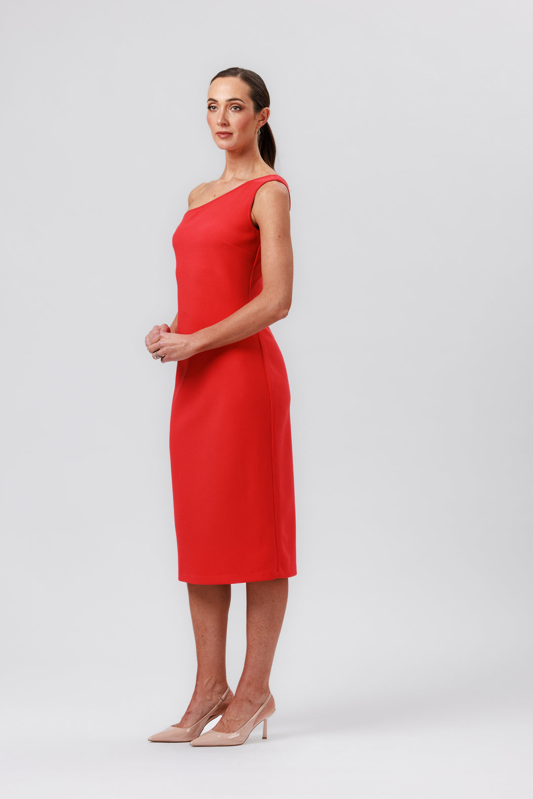 BOND One Shoulder Dress with Wrap