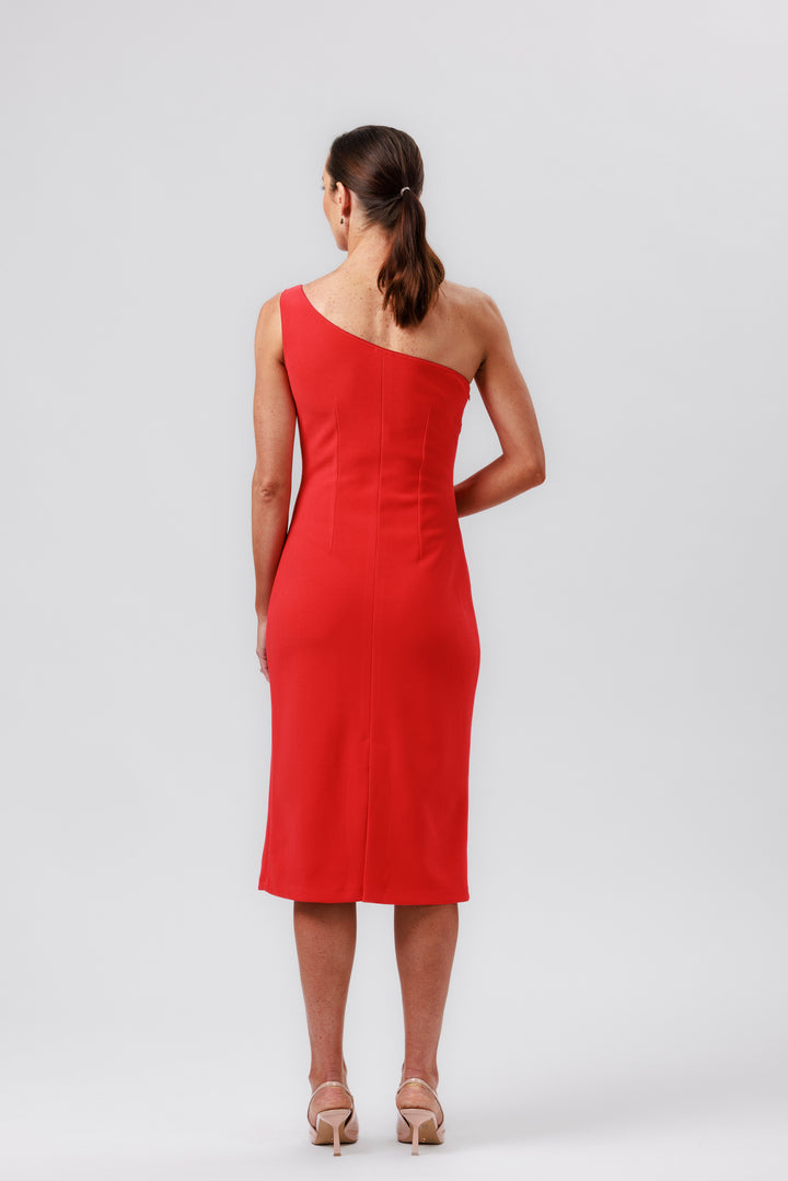BOND One Shoulder Dress with Wrap