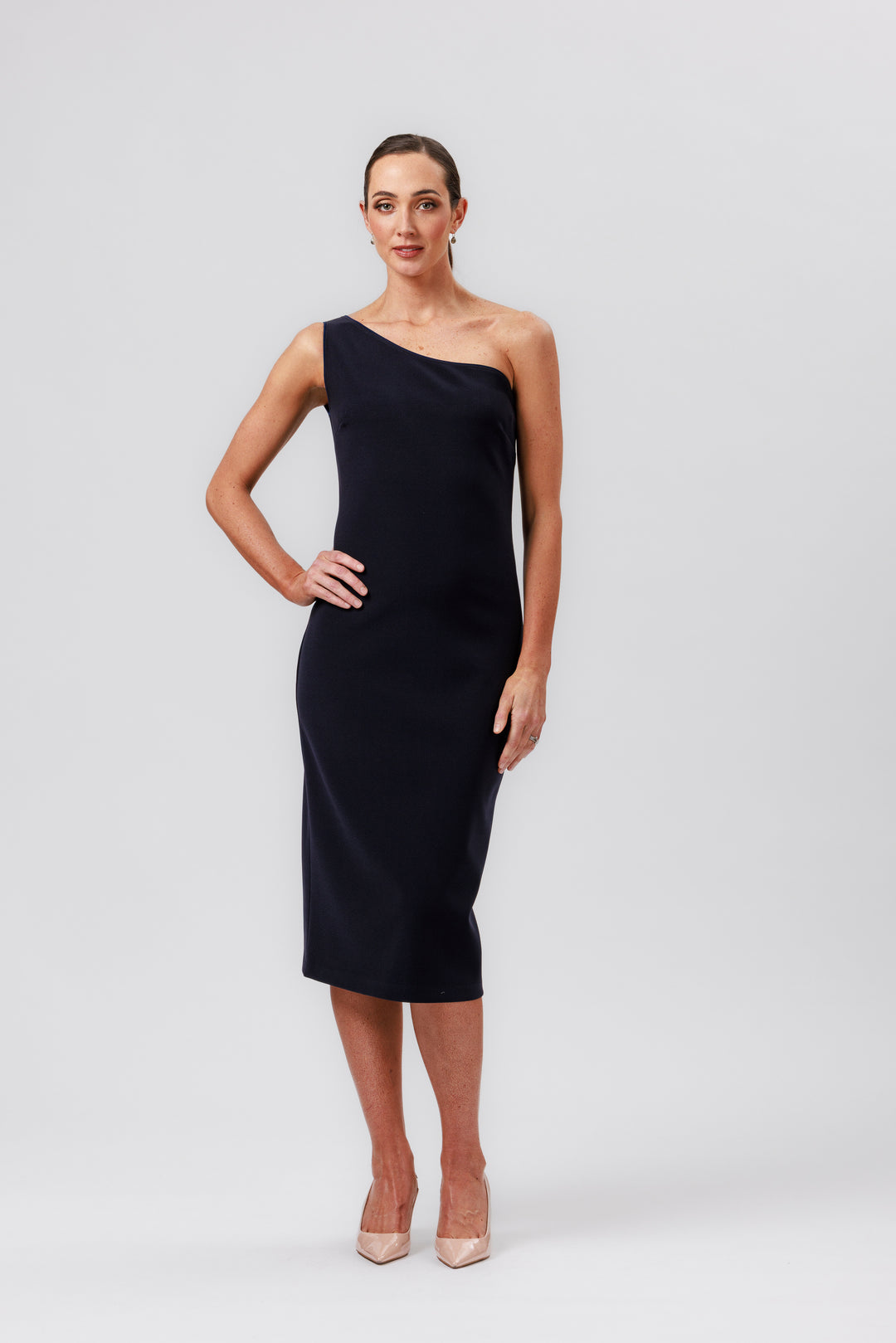 BOND One Shoulder Dress with Wrap