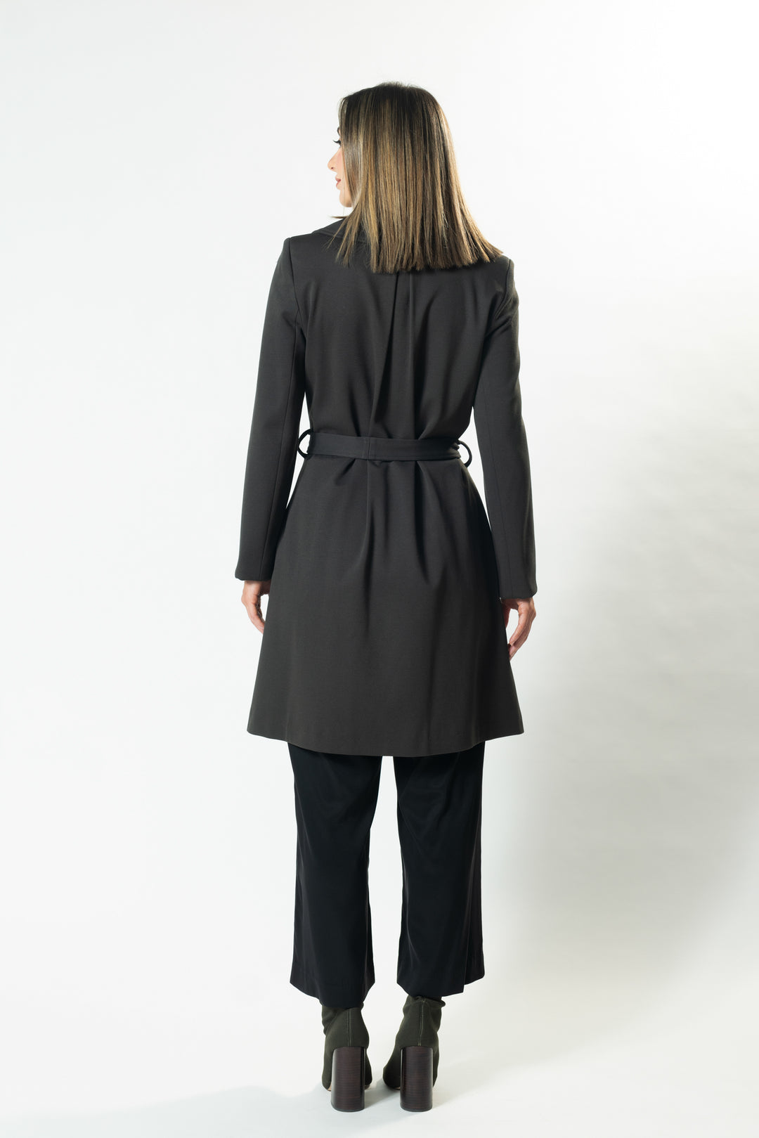 Lisa Barron CAMBRIDGE Tie Up Short Trench Coat Australian Made